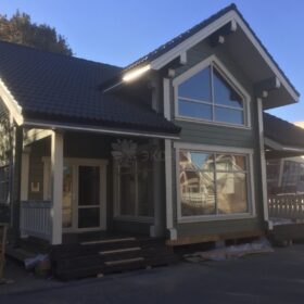 Фото дома из клееного бруса