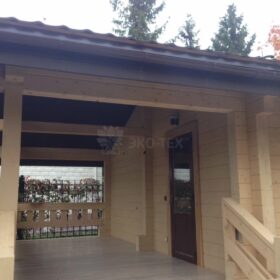 Фото дома из клееного бруса