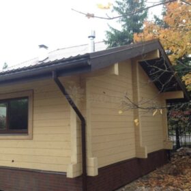 Фото дома из клееного бруса