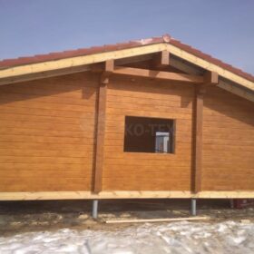 Фото дома из клееного бруса