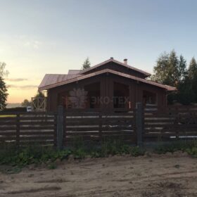 Фото дома из клееного бруса