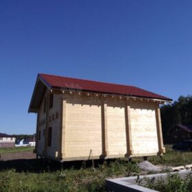 Фото дома из клееного бруса