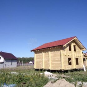 Фото дома из клееного бруса