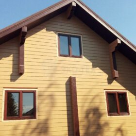 Фото дома из клееного бруса