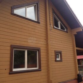 Фото дома из клееного бруса