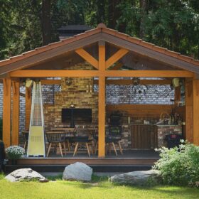 Фото дома из клееного бруса