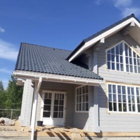 Фото дома из клееного бруса