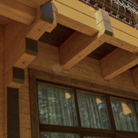 Фото дома из клееного бруса