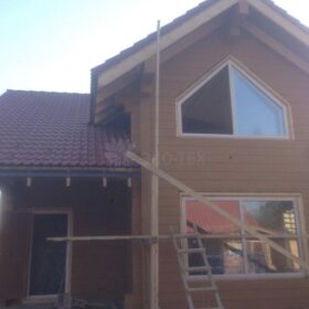 Фото дома из клееного бруса