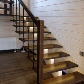 Фото деревянный дом из клееного бруса по проекту "Крым"