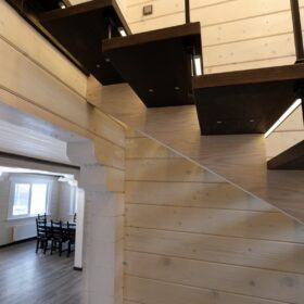 Фото деревянный дом из клееного бруса по проекту "Крым"