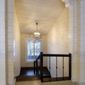 Фото деревянный дом из клееного бруса по проекту "Крым"