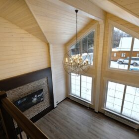 Фото деревянный дом из клееного бруса по проекту "Крым"