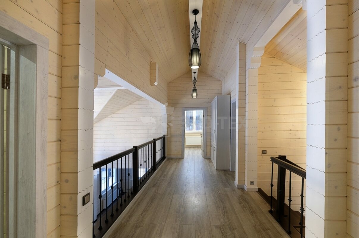 Фото деревянный дом из клееного бруса по проекту "Крым"