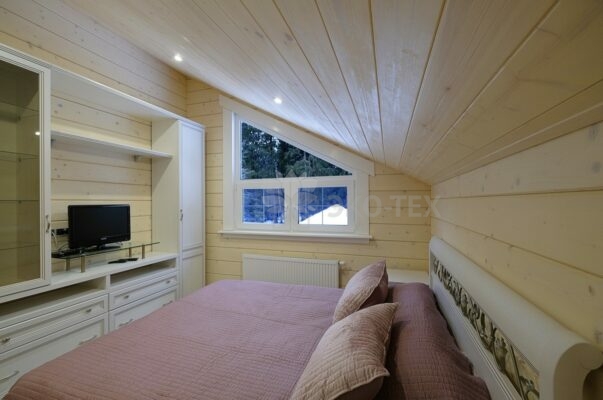 Фото деревянный дом из клееного бруса по проекту "Крым"