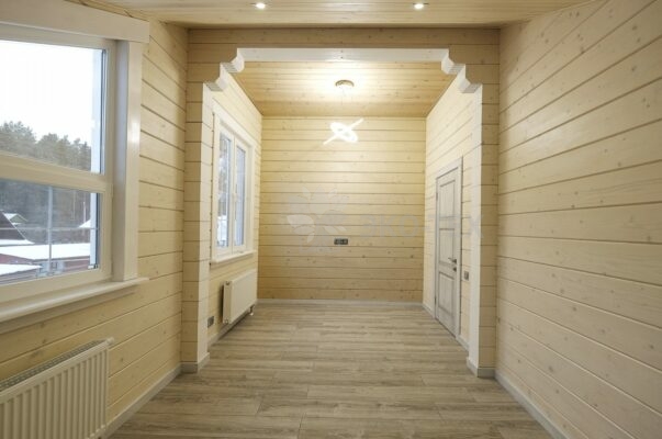 Фото деревянный дом из клееного бруса по проекту "Крым"