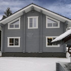 Фото деревянный дом из клееного бруса по проекту "Крым"