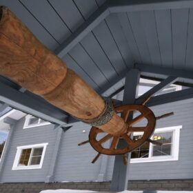 Фото деревянный дом из клееного бруса по проекту "Крым"