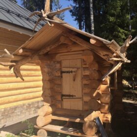 Фото домов из бревна ручной рубки