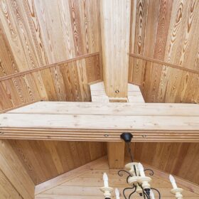 Фото деревянный двухэтажный дом из клееного бруса по проекту "Вольтер"