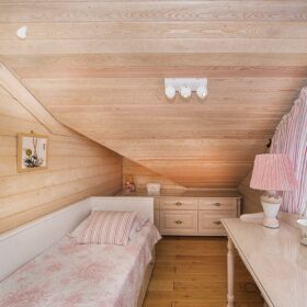 Фото деревянный двухэтажный дом из клееного бруса по проекту "Вольтер"