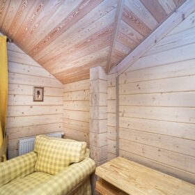 Фото деревянный двухэтажный дом из клееного бруса по проекту "Вольтер"