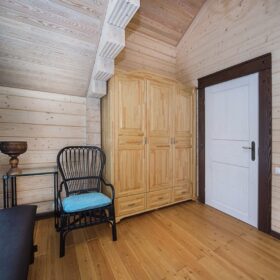 Фото деревянный двухэтажный дом из клееного бруса по проекту "Вольтер"