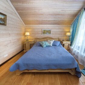 Фото деревянный двухэтажный дом из клееного бруса по проекту "Вольтер"