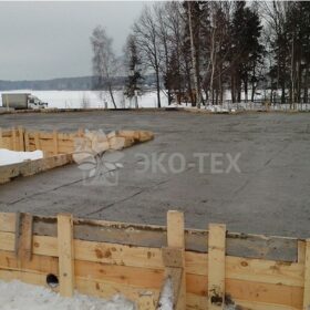 Фундамент монолитная плита