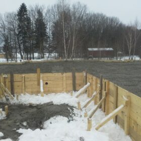 Фундамент монолитная плита