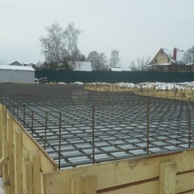 Фундамент монолитная плита