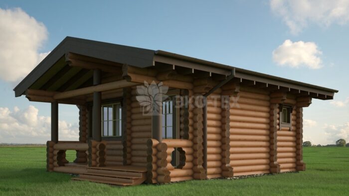 Проект дома Гор оцилиндрованное бревно