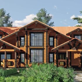 Проект дома Гранат оцилиндрованное