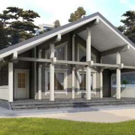 Проект дома Хельсинки клееный брус