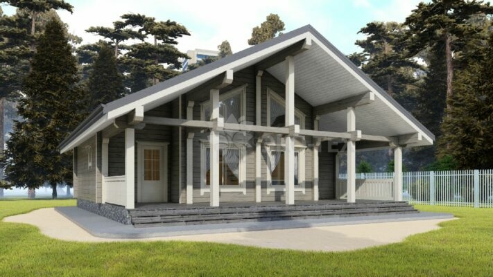 Проект дома Хельсинки клееный брус