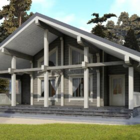 Проект дома Хельсинки клееный брус