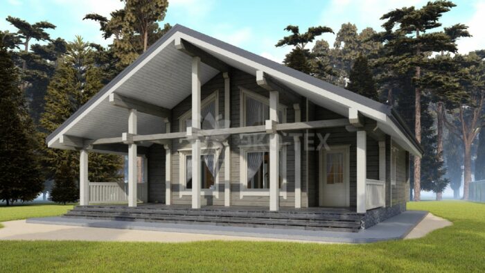 Проект дома Хельсинки клееный брус