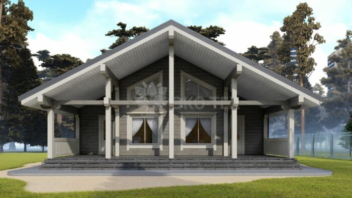 Проект дома Хельсинки клееный брус