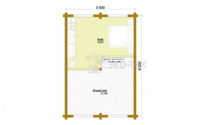 Проект дома Хельсинки клееный брус планировка