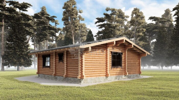 Проект бани Хобарт оцилиндрованное бревно