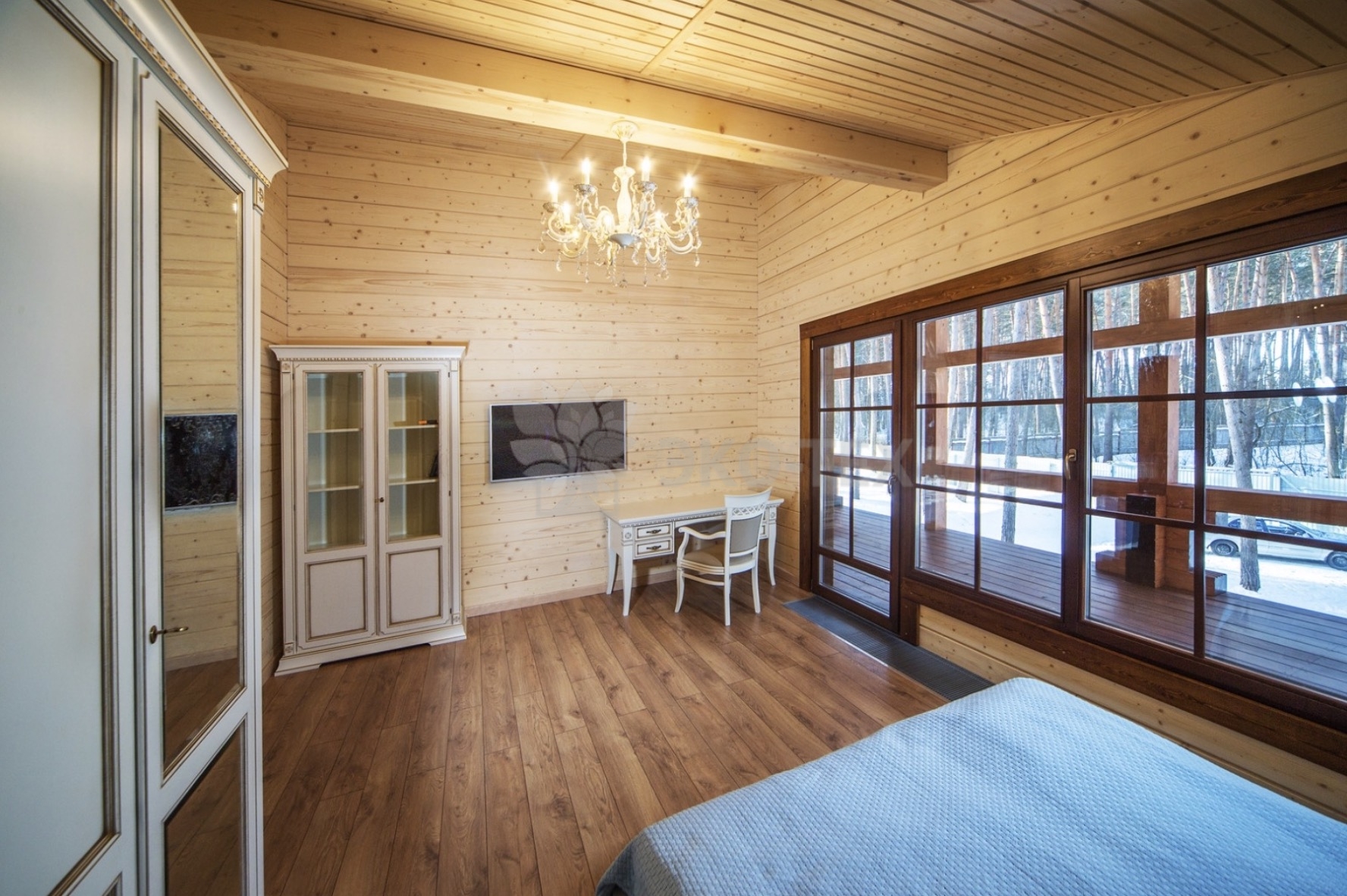 Фото интерьеры деревянных домов