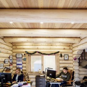 Фото интерьеры деревянных домов