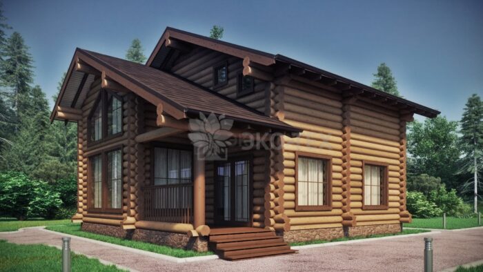 Проект дома Италика оцилиндрованное