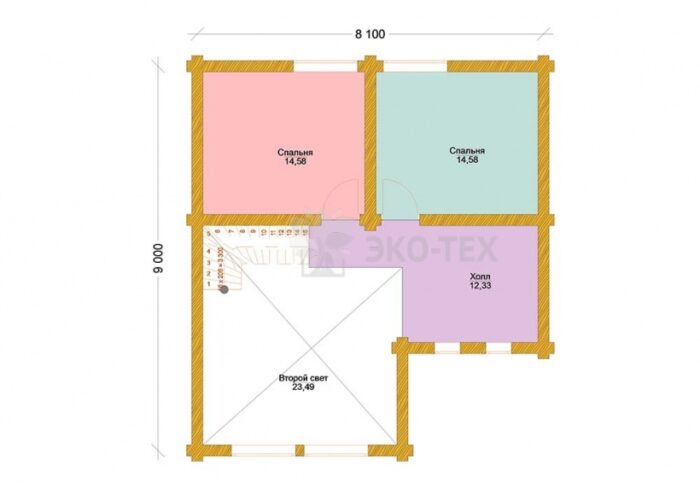 Проект дома Италика оцилиндрованное