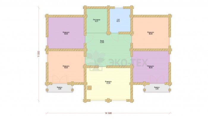 Проект дома Янтарь оцилиндрованное