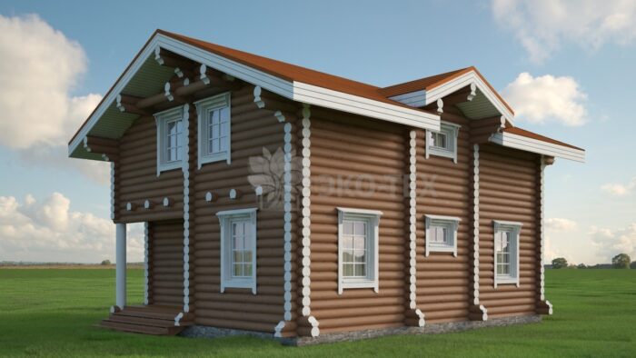 Проект дома Жаворонки оцилиндрованное