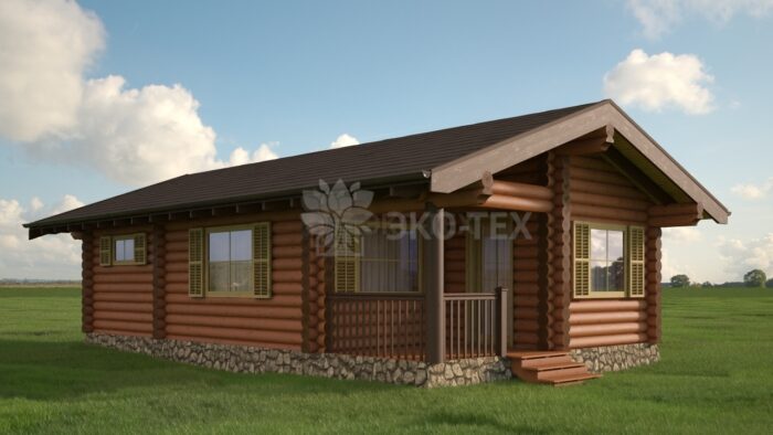 Проект дома Капри оцилиндрованное бревно