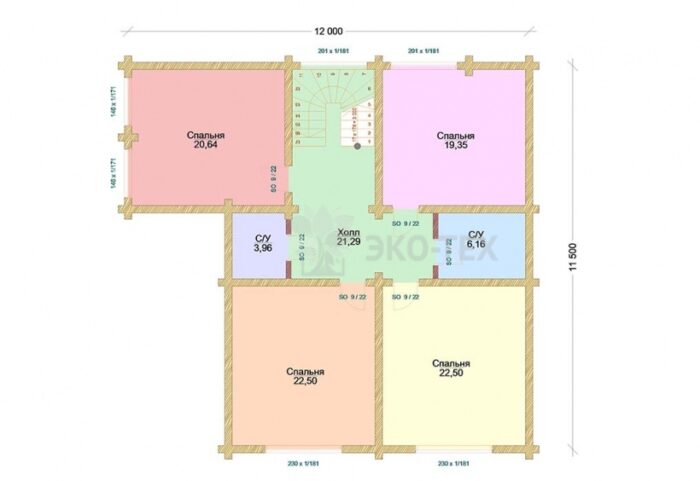 Проект дома Киви оцилиндрованное