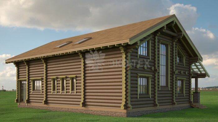 Проект дома Алина оцилиндрованное бревно