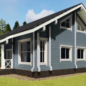 Проект дома Лесная сказка клееный брус